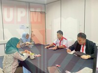 Kunjungan hormat daripada wakil Fakulti Biokejuruteraan dan Teknologi, Universiti Malaysia Kelantan (UMK)