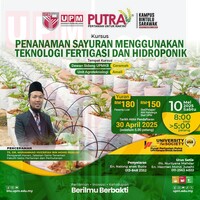 KURSUS PENANAMAN SAYURAN MENGGUNAKAN TEKNOLOGI FERTIGASI DAN HIDROPONIK
