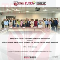 Mesyuarat Fakulti Sains Pertanian dan Perhutanan bersama naib Canselor DatoProfesor Dr. Ahmad Farhan Mohd Sadullah