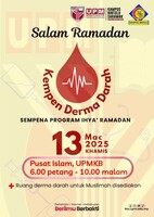 Kempen Derma darah sempena Program Ihya Ramadan