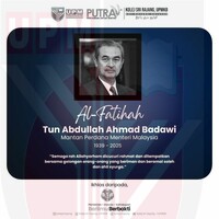 Al fatihah buat Tun Abdullah Ahmad Badawi